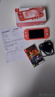 Nintendo Switch Lite-růžové