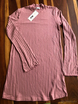 Starorůžové úpletové minišaty vel.S / 36 New Yorker