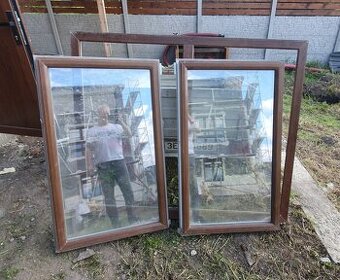 použitá plastová okna, dekor očech
