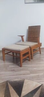 Retro křeslo s podnožkou ULUV