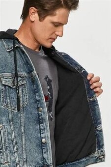 TOMMY HILFIGER STYLOVÁ JEANS BUNDA.- XXL