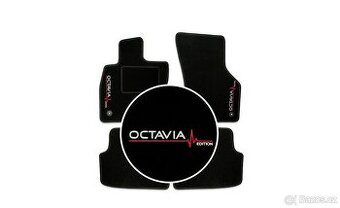 Koberečky šité na míru Škoda Octavia II VÝŠIVKY