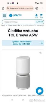 Čistička vzduchu TCL Breeva A5W