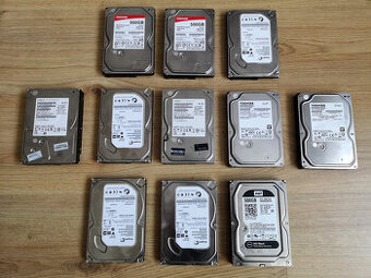 Predám viacero hardiskov 500GB