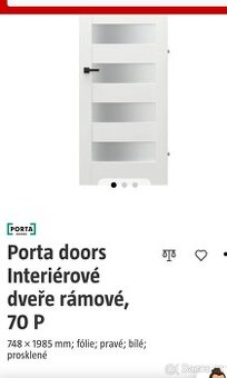 Interiérové dveře Porta Pravé 80