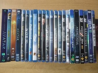 22x spatne dostupne 3D+2D blu-ray FILMY, CZ