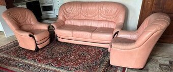 Luxusní italská kožená sedací souprava 3+1+1, 5252