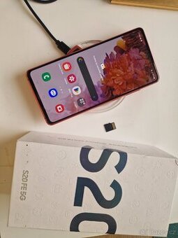 Mobilní telefon Samsung galaxy dual Sim s20 Fe červený