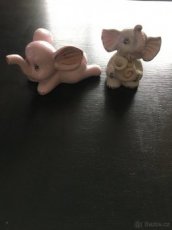 Sloni-růžový porcelán.