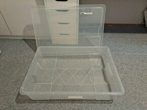 IKEA Samla – úložná plastová krabice / box s víkem