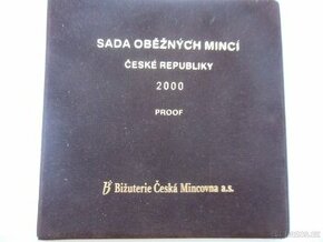 Sada oběžných mincí ČR PROOF 2000
