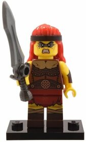 Lego figurka 25.serie barbarka a detektiv