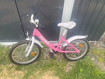 Dívčí kolo vel. 18", růžové, alu rám