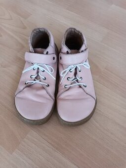 Dívčí kožené barefoot boty Pegres vel. 35
