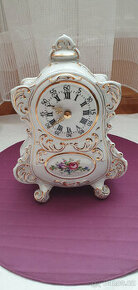 Porcelánové hodiny České Baroko