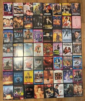 Sbírka DVD - 246 titulů + 80 plast. obalů