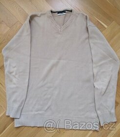 Světlý svetr vel. 44 /46 pánský