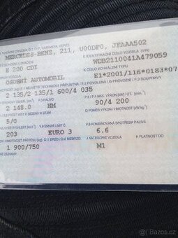 Prodám Mercedes-Benz 211 cdi