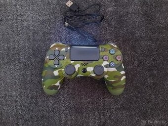 Maskáčový zelený PS4 ovladač