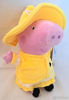 Plyšová Peppa Pig jako hasič nová