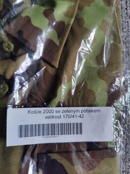 Vojenská košile vz. 95 - nová nenošená