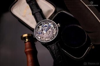 Exkluzivní skeletové hodinky OMEGA "Staroměstský Orloj 1410