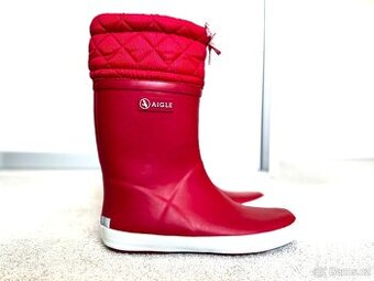 Zateplené dětské holínky gumáky Aigle Giboulee 2 v. 35