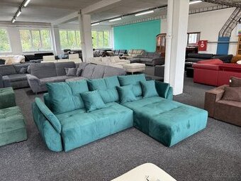 Sedací souprava rohová - rozkládací - NEPOUŽITÁ