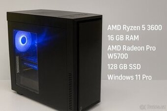 Herní/pracovní Pc Ryzen 3600, 16GB Ram, AMD W5700, Win 11