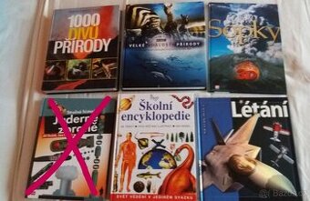 Různé knihy- Létání, Sopky, Keramika, Kouzelné vitráže...