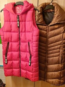 2x dámská zimní vesta.