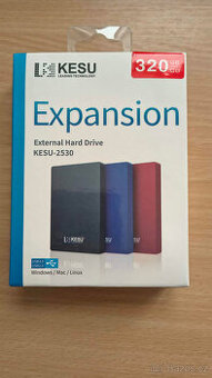 KESU HDD 2,5palcový přenosný externí pevný disk 320 GB