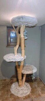 Kočičí strom škrabadlo odpočívadlo pro kočky masiv