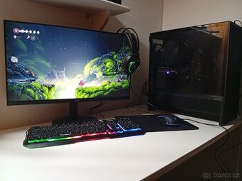 Herní PC i5-12400F + monitor + gaming set