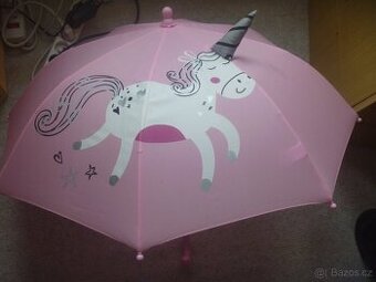 růžový deštník s jednorožcem - 1