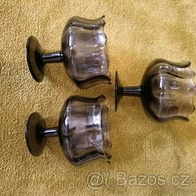 Retro skleněné poháry