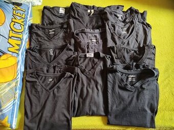 11x černé tričko,triko