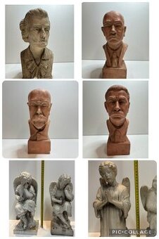 Různé starožitné sochy