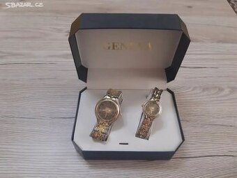 Hodinky GENEVA v krabičce, set - top stav