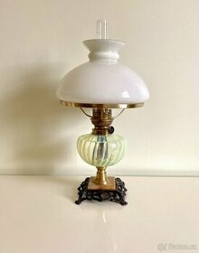 Secesní petrolejová lampa Lampagiar, značená - 1