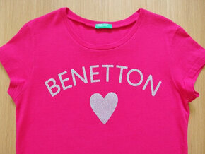 Luxusní značkové tričko / triko zn. Benetton 152 j.NOVÉ
