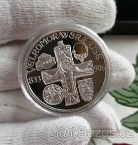 Stříbrná medaile Velká Morava náklad Jen 99ks