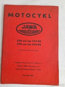 Jawa 250-350 originál návod k obsluze 1961