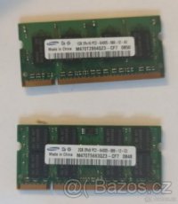 Notebook DDR2 paměti 2GB a 1G