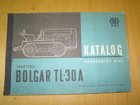 Prodám katalog dílů pásového traktoru Bolgar TL-30A