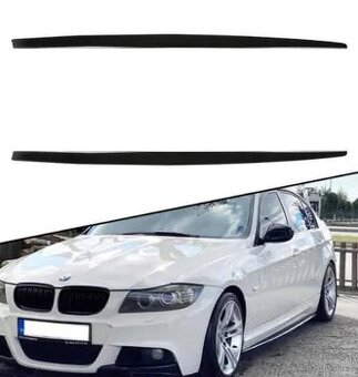 Podprahove lišty pro BMW E90 E91 E92 E93 - Černý Lesk