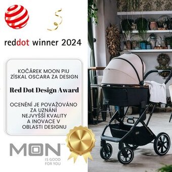 Moon PIÚ EXTRA black chrome BEIGE 2024, včetně adaptérů