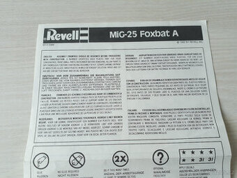 MiG-25 Revell - návod ke stavbě - 1