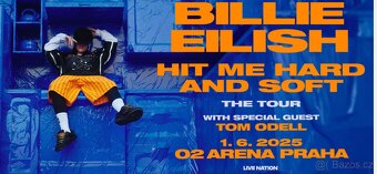 Billie Eilish prodám 3 vstupenky na stání 2