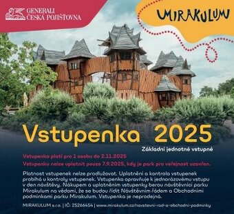 Vstupenka Mirakulum Generali